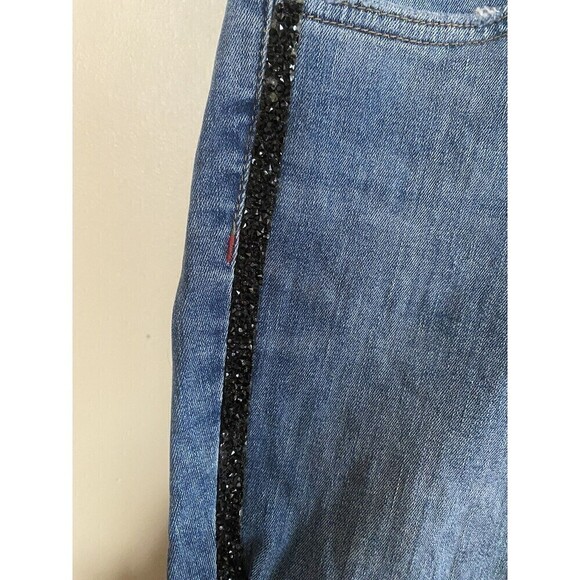 ZARA Embellished Destressed Jeans Sz.6 - Picture 4 of 4